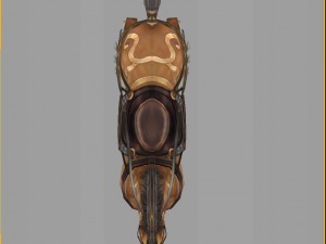 low poly 3d characters- tiangong military horse 02 Model 3D