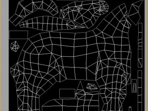 low poly 3d characters- tiangong military horse 04 3D Model