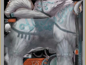 low poly 3d characters- tiangong military horse 04 3D Model