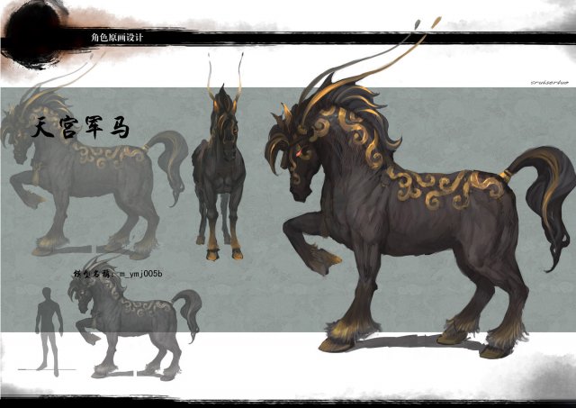 low poly 3d characters- tiangong military horse 05 3D Model .c4d .max .obj .3ds .fbx .stl .blend 