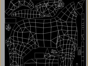 low poly 3d characters- tiangong military horse 06 3D Модель