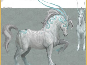 low poly 3d characters- tiangong military horse 07 3D Model