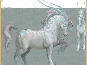 लो पॉली 3डी अक्षर- तियांगोंग सैन्य घोड़ा 07 3D मॉडल