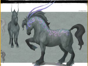 low poly 3d characters- tiangong military horse 08 3Dモデル