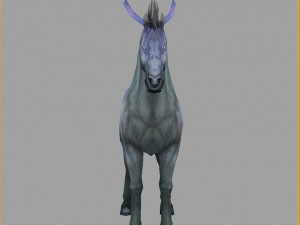 low poly 3d characters- tiangong military horse 08 3D Model