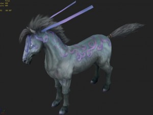 low poly 3d characters- tiangong military horse 08 3D Model