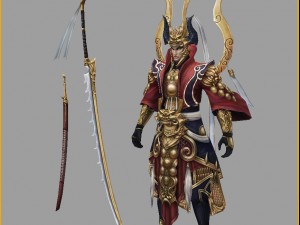 low poly 3d characters-marshal 3D 模型
