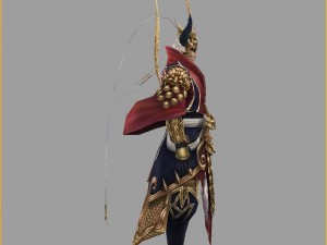 low poly 3d characters-marshal 3D 模型