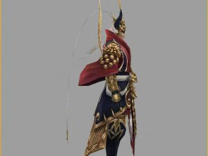low poly 3d characters-marshal 3D Model