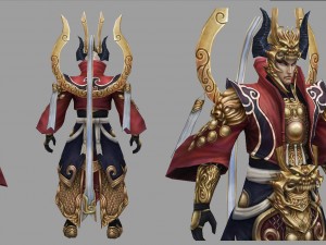 low poly 3d characters-marshal 3D 模型
