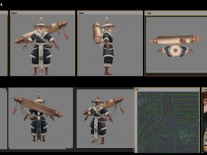 low poly 3d characters-toast air 3D 모델