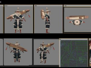 low poly 3d characters-toast air 3D Model