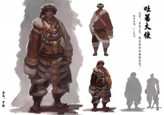 low poly 3d characters-tibetan ambassador Modelo 3D .c4d .max .obj .3ds .fbx .stl .blend 