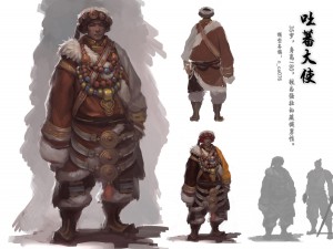 low poly 3d characters-tibetan ambassador 3Dモデル
