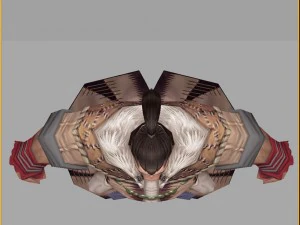 low poly 3d characters- villagers in tuoling village 3D Model