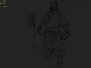 low poly 3d characters- villagers in tuoling village 3D Model