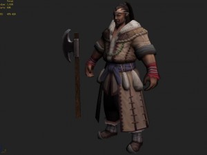 low poly 3d characters- villagers in tuoling village 3D मॉडल