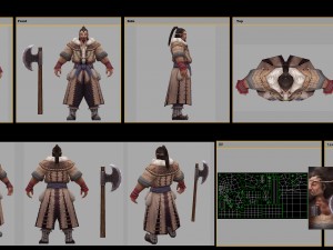 low poly 3d characters- villagers in tuoling village 3D मॉडल
