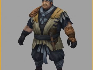 low poly 3d characters-wang houpu Modelo 3D