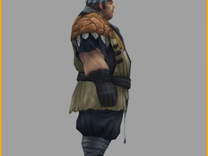 low poly 3d characters-wang houpu 3D Model