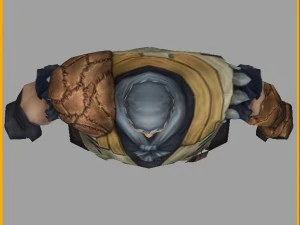 low poly 3d characters-wang houpu 3D Model
