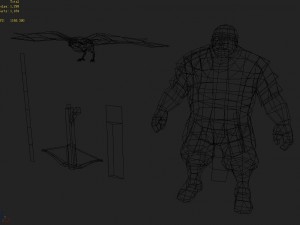 low poly 3d characters-wang houpu Modelo 3D
