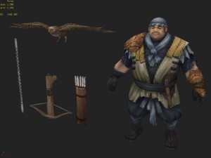 low poly 3d characters-wang houpu Modelo 3D