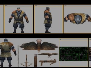 low poly 3d characters-wang houpu Modelo 3D