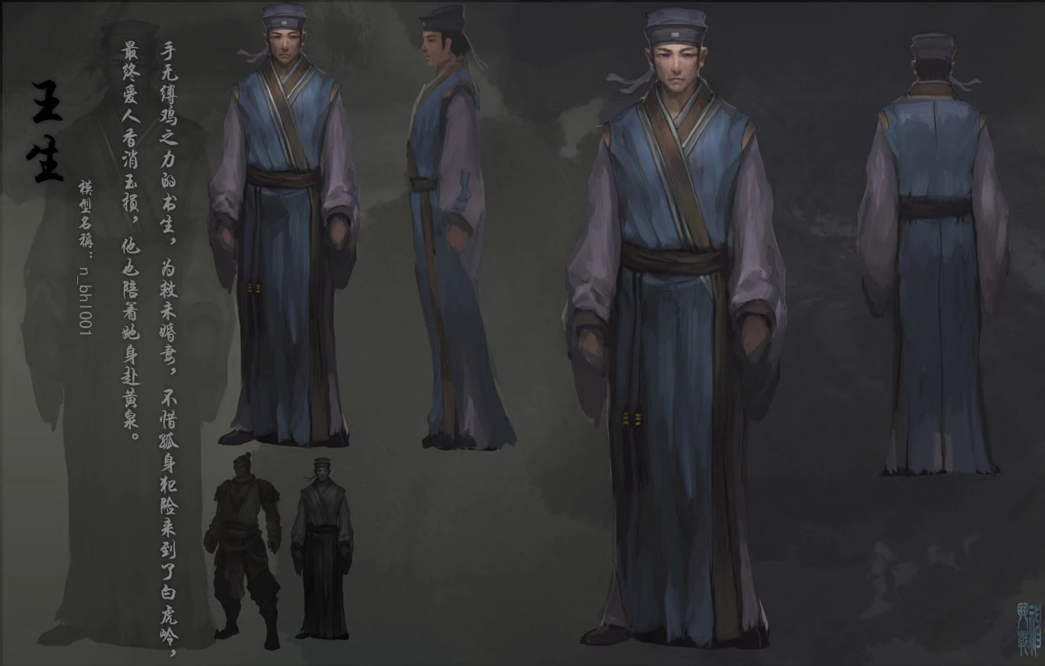 low poly 3d characters-wang sheng 3D Model .c4d .max .obj .3ds .fbx .stl .blend 