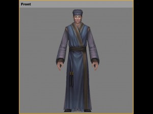 low poly 3d characters-wang sheng 3D-Modell