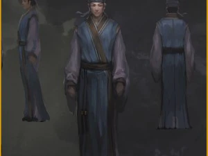 low poly 3d characters-wang sheng 3D Model