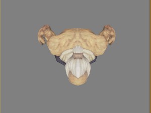 low poly 3d characters-king blind Modelo 3D
