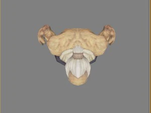 low poly 3d characters-king blind 3D Model