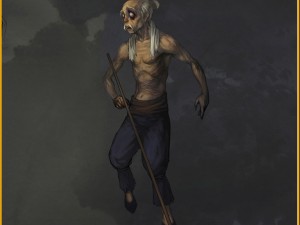 low poly 3d characters-king blind Modelo 3D
