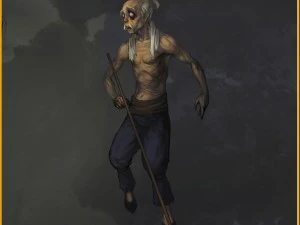 low poly 3d characters-king blind 3D Model