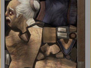 low poly 3d characters-king blind Modelo 3D