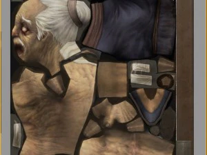 low poly 3d characters-king blind 3D Model