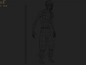 low poly 3d characters-king blind Modelo 3D