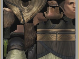 low poly 3d characters-wang mingcao 3D Model