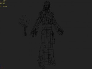 low poly 3d characters-wang mingcao 3D Model
