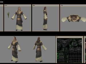 low poly 3d characters-wang mingcao 3D Model