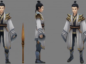 low poly 3d characters- apprenticeship Modelo 3D