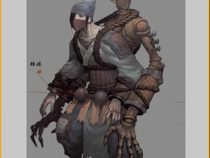 low poly 3d characters - no one 3D Model