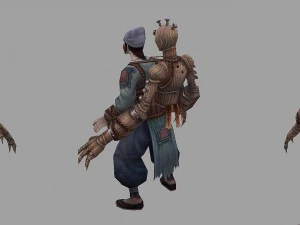 low poly 3d characters - no one 3D Model