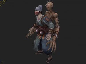 low poly 3d characters - no one 3D Model