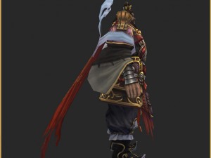low poly 3d characters-wu quxing 3D Model