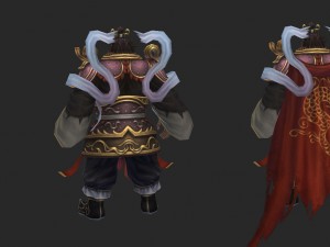 low poly 3d characters-wu quxing 3D Model