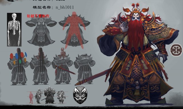 low poly 3d characters-wu sheng 3D Model .c4d .max .obj .3ds .fbx .stl .blend 