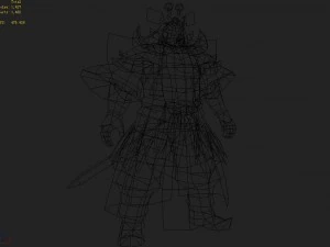 low poly 3d characters-wu sheng 3D Model