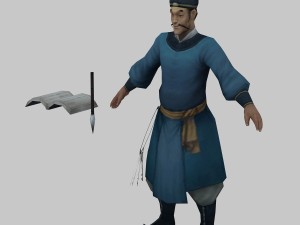 low poly 3d characters - west warehouse manager 3D Model